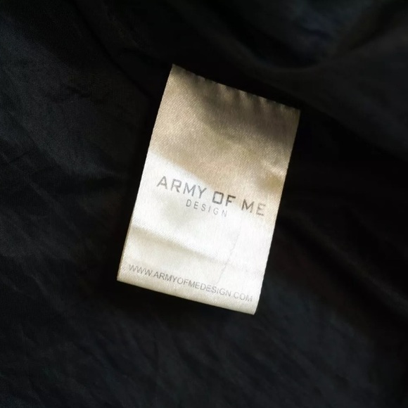 Army of Me Gray Waxed Cotton Military Style Parka Jacket Men's M - Picture 10 of 13